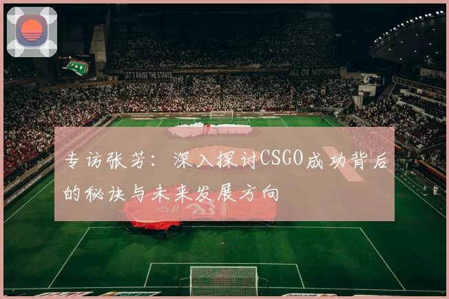 专访张芳：深入探讨CSGO成功背后的秘诀与未来发展方向